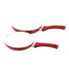Ceramic Nonstick 12 Piece Cookware Set, Red Ombre, Hand Wash Only